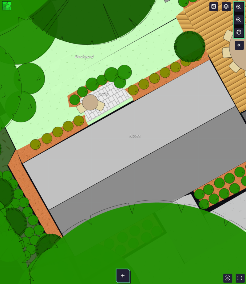 Sample landscape design in Ecogarden Design